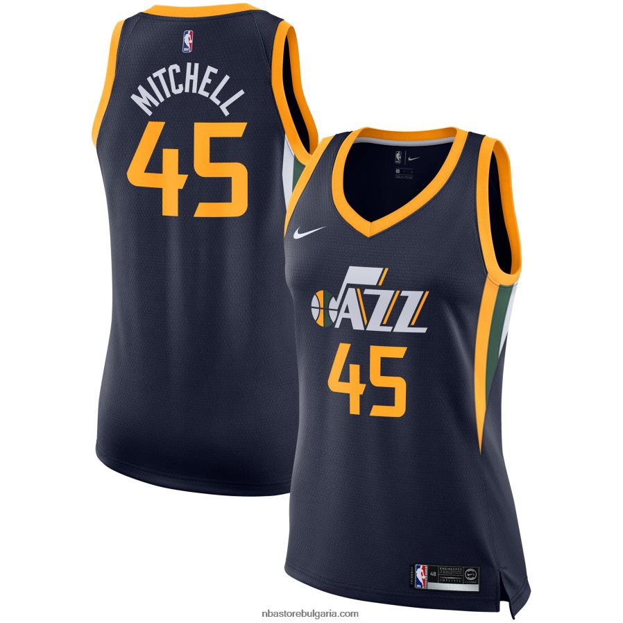 NBA JZ8F0211491 донован мичъл юта джаз nike swingman трико - флот