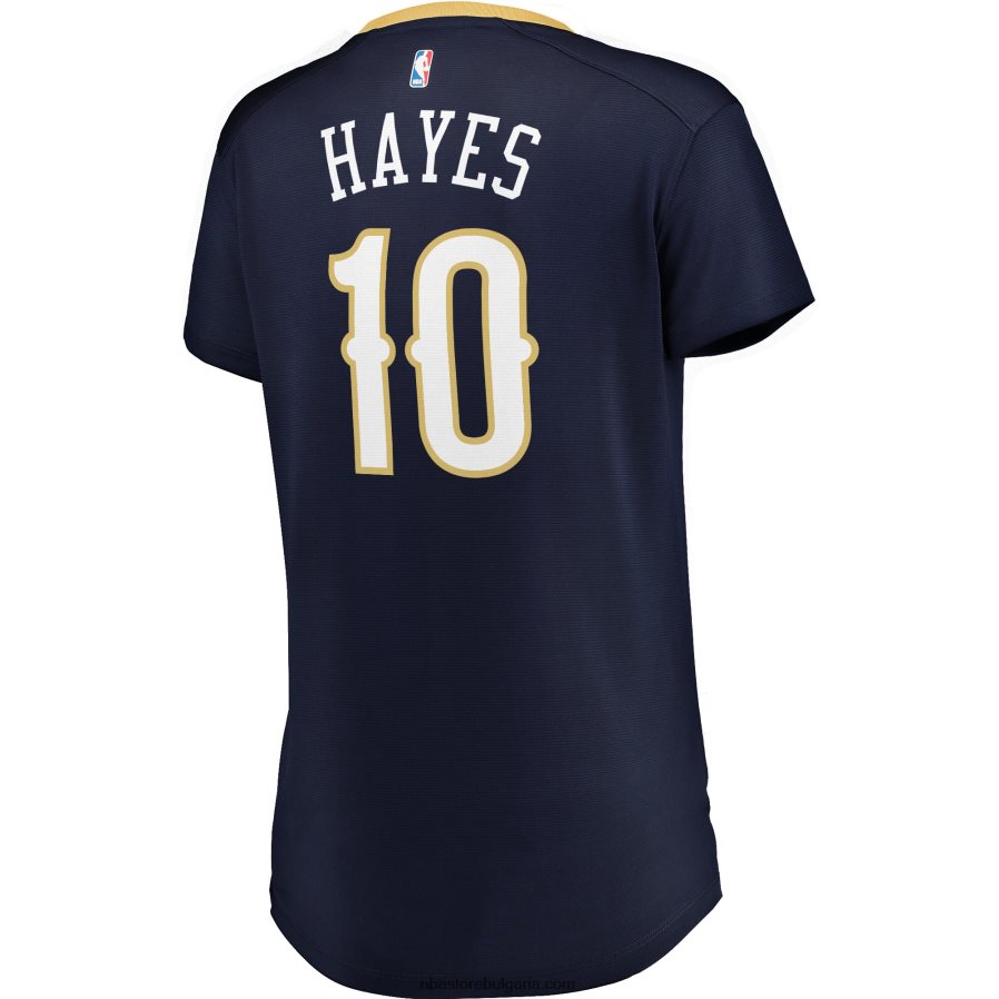 NBA JZ8F0211663 new orleans pelicans jaxson hayes navy fast break реплика на фланелка
