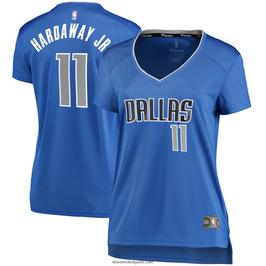 NBA JZ8F0212981 далас маверикс тим хардауей младши синя фланелка с реплика на играч за бързо прекъсване