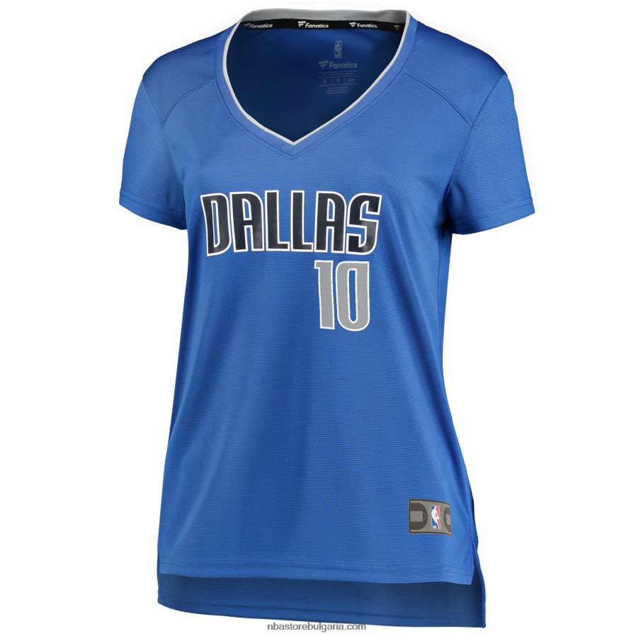 NBA JZ8F0213258 dalas mavericks dorian finney-smith blue fast break replica фланелка на играч