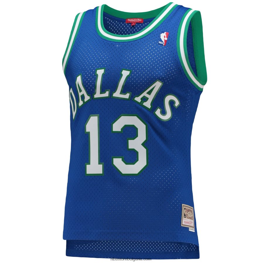 NBA JZ8F029705 dalas mavericks steve nash mitchell & ness blue hardwood classics swingman фланелка