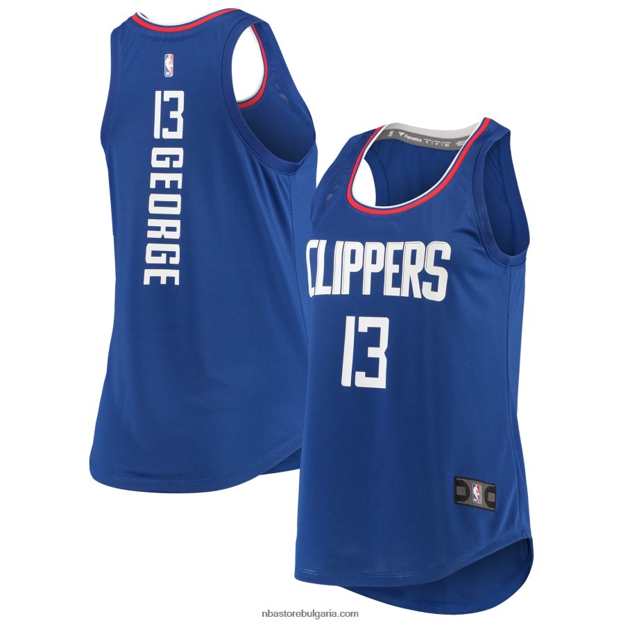 NBA JZ8F0211959 la clippers paul george royal fast break играч движение потник трико