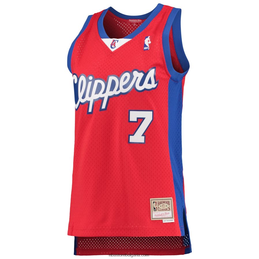 NBA JZ8F0215296 la clippers lamar odom mitchell & ness red hardwood classics swingman фланелка
