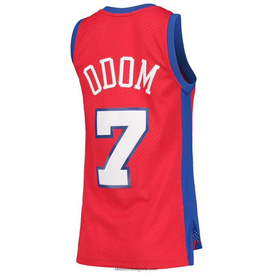 NBA JZ8F0215296 la clippers lamar odom mitchell & ness red hardwood classics swingman фланелка