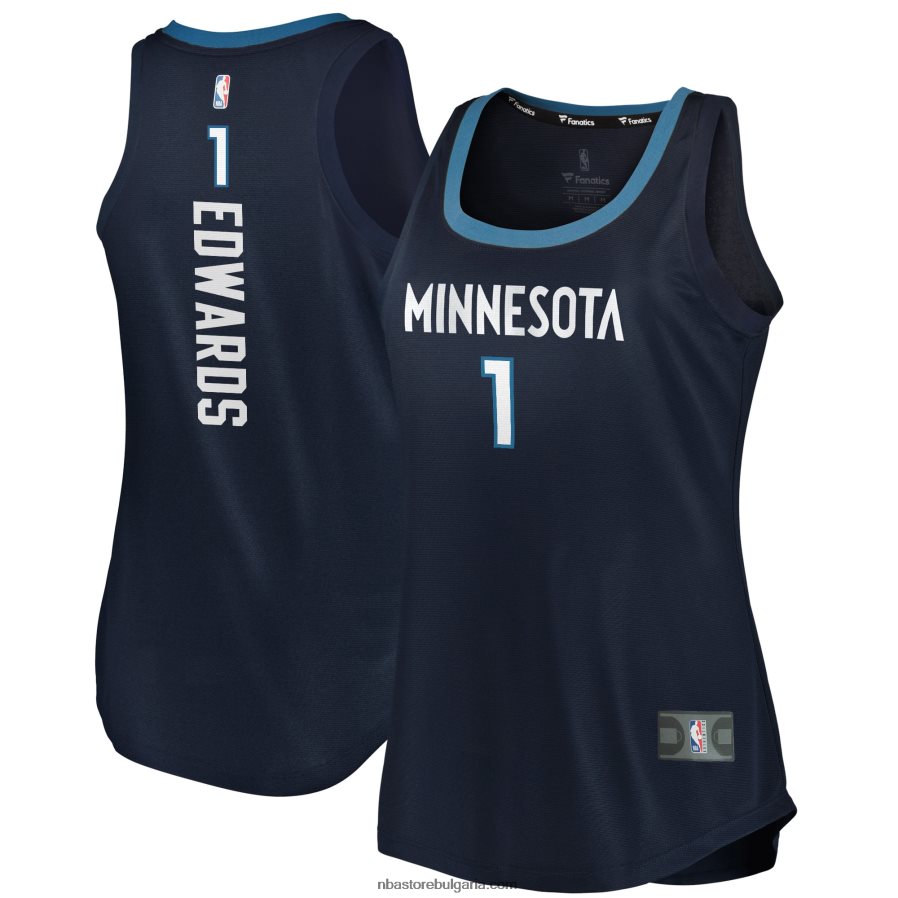 NBA JZ8F029598 минесота тимбърулвс антъни едуардс фланелка за бърз брейк