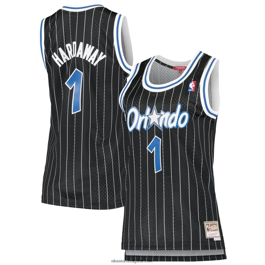 NBA JZ8F0210261 orlando magic penny hardaway mitchell & ness black hardwood classics swingman фланелка