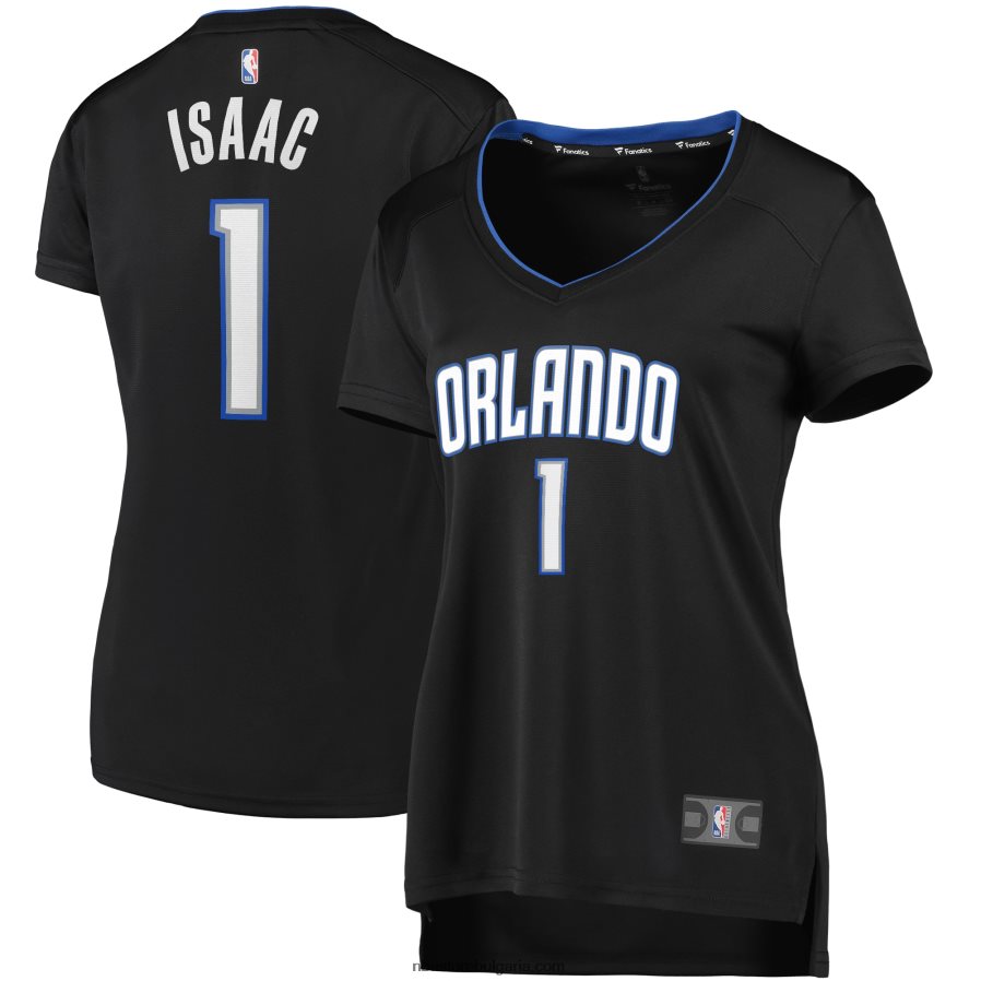 NBA JZ8F0213650 orlando magic jonathan isaac black 2019 fast break копие на фланелка на играч