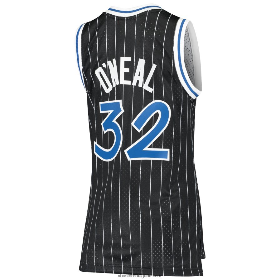 NBA JZ8F029688 orlando magic shaquille o\'neal mitchell & ness black hardwood classics swingman фланелка