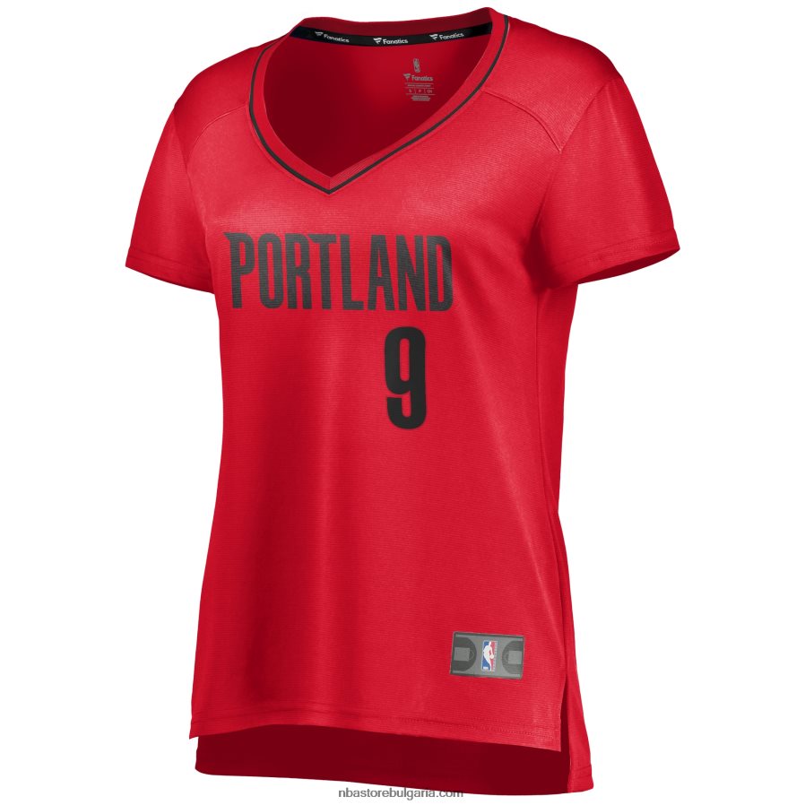 NBA JZ8F0215622 portland trail blazers nassir little red fast break player фланелка