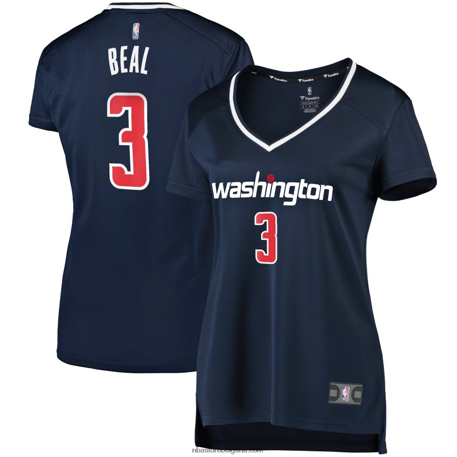 NBA JZ8F0211401 washington wizards bradley beal navy fast break player фланелка