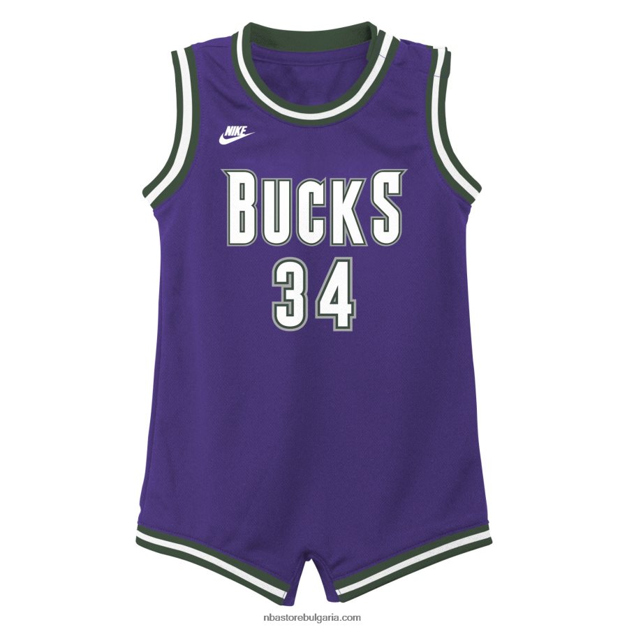 NBA JZ8F0217358 Milwaukee Bucks Giannis Antetokounmpo Nike Purple Swingman Jersey