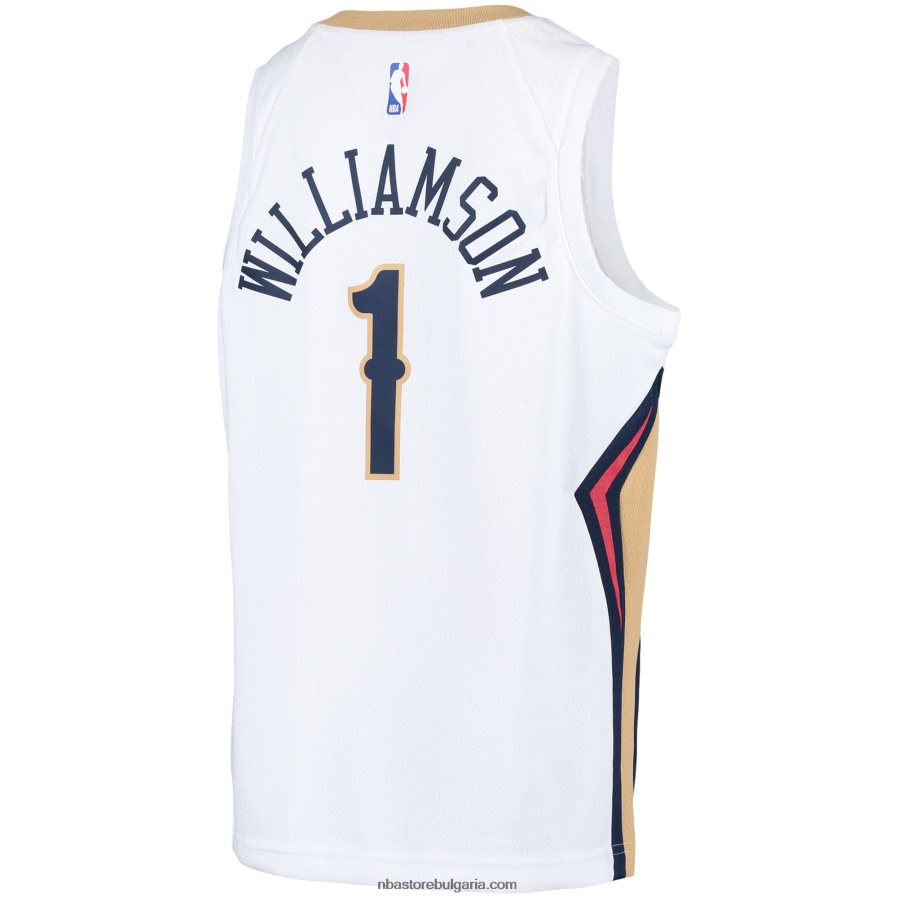 NBA JZ8F0217423 New Orleans Pelicans Zion Williamson Nike White Swingman Player Jersey
