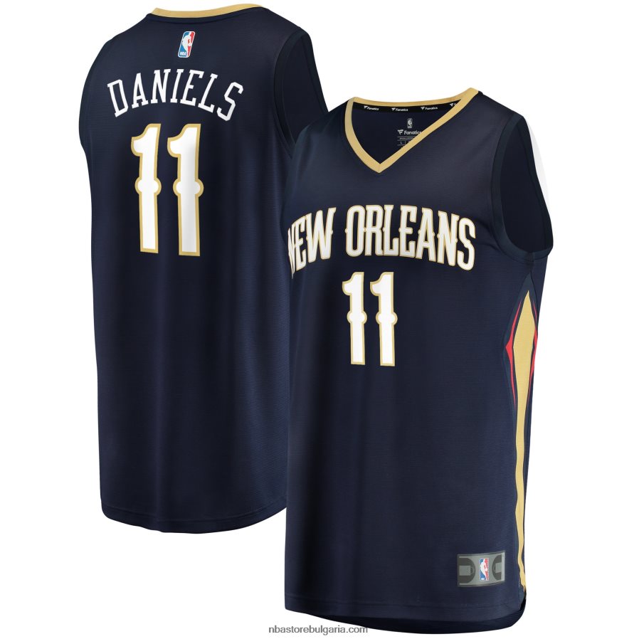 NBA JZ8F0217616 ню орлиънс пеликанс дайсън даниелс драфт първи рунд избор бързо прекъсване реплика фланелка