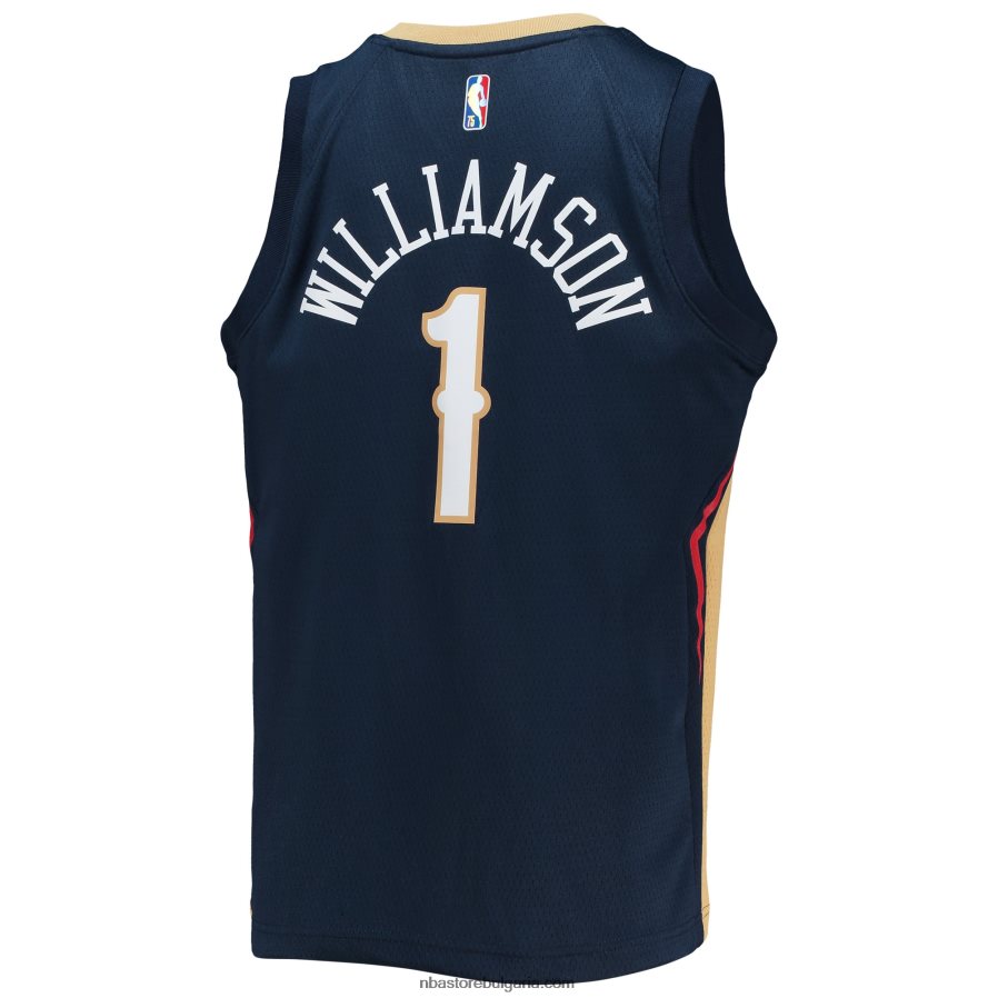 NBA JZ8F0217876 New Orleans Pelicans Zion Williamson Nike Navy Diamond Swingman Jersey
