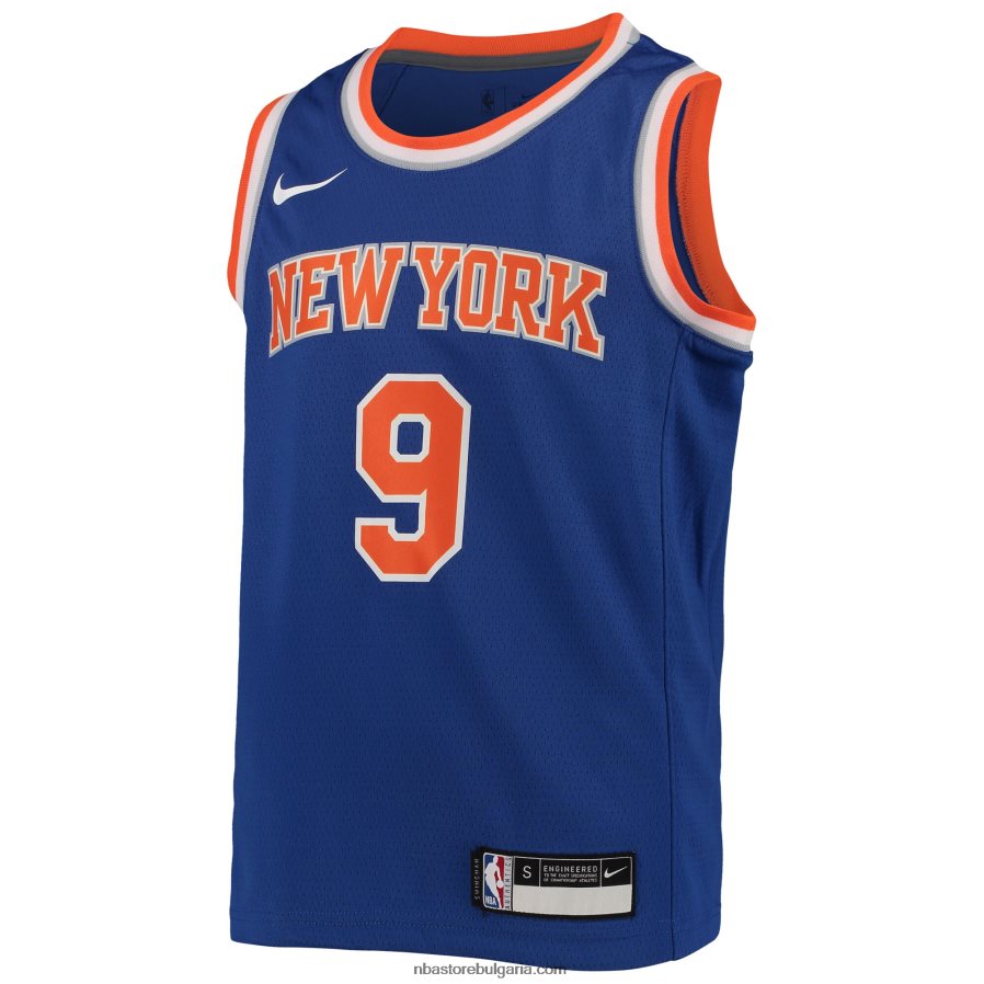 NBA JZ8F0217133 new york knicks rj barrett nike royal swingman jersey