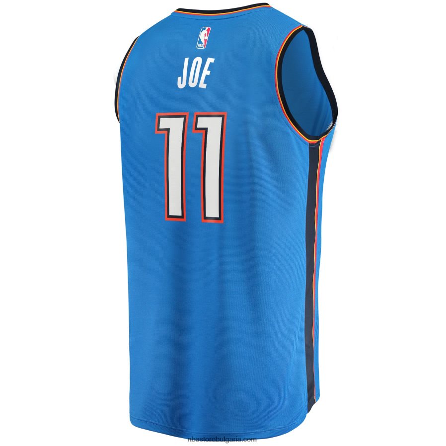 NBA JZ8F0217879 oklahoma city thunder isaiah joe blue fast break player фланелка