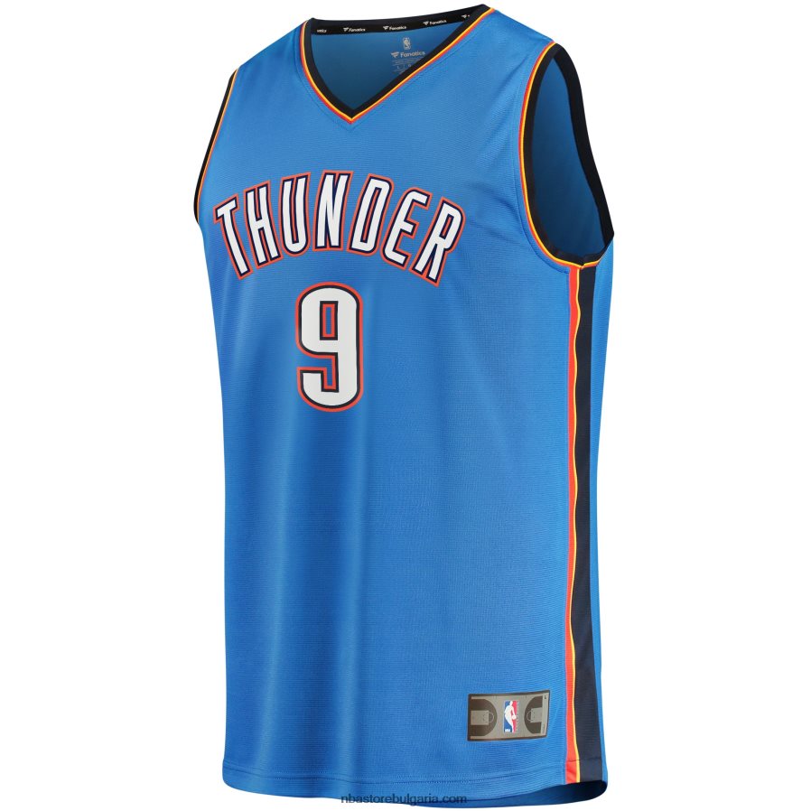 NBA JZ8F0218843 oklahoma city thunder dario saric blue fast break player фланелка