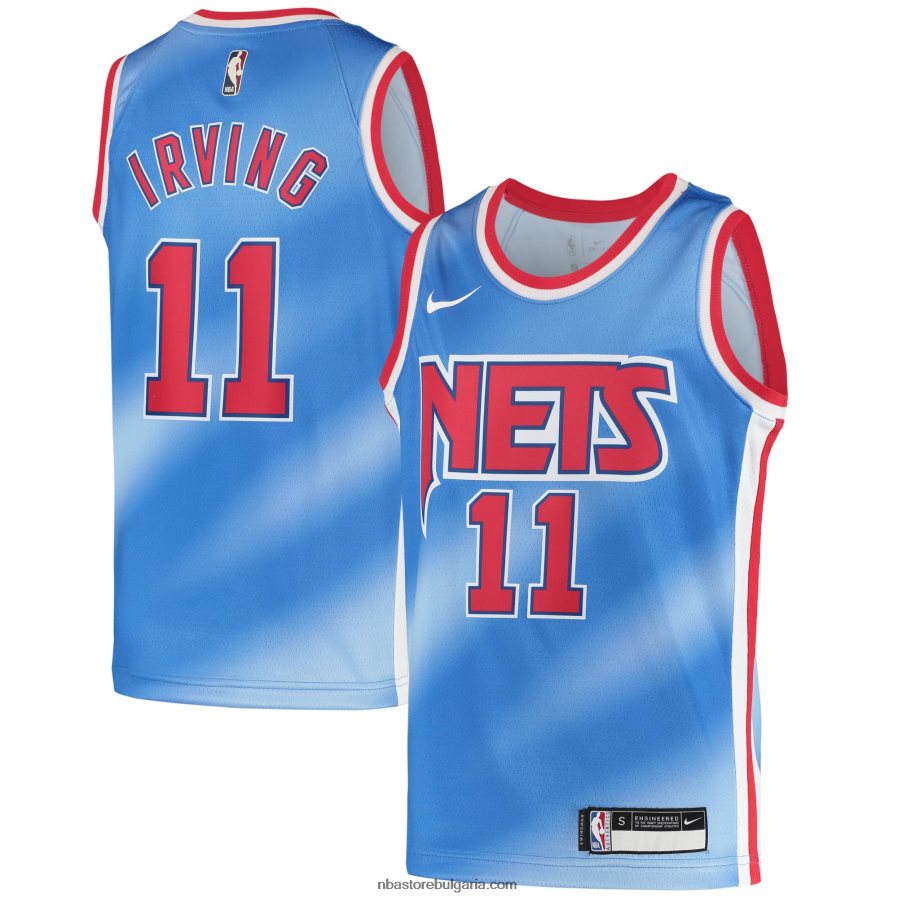 NBA JZ8F0216972 бруклин нетс кайри ървинг светло синя фланелка nike