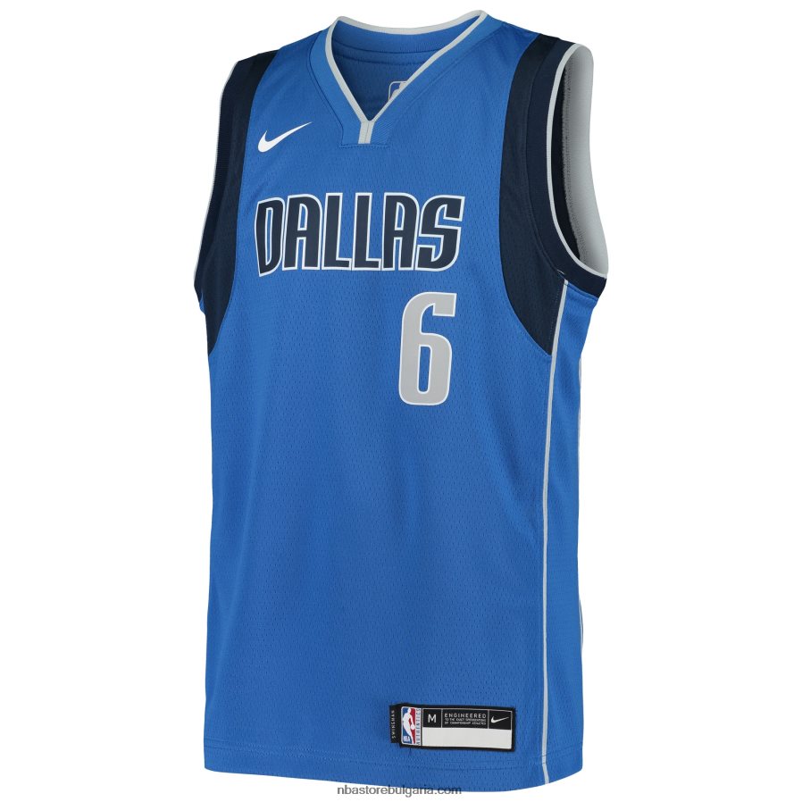 NBA JZ8F0218595 dallas mavericks kristaps porzingis nike blue swingman jersey