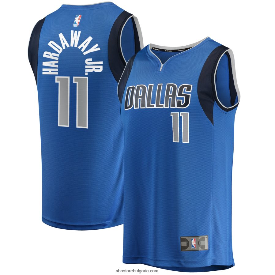 NBA JZ8F0218976 далас маверикс тим хардауей младши синя фланелка на играч за бързо прекъсване
