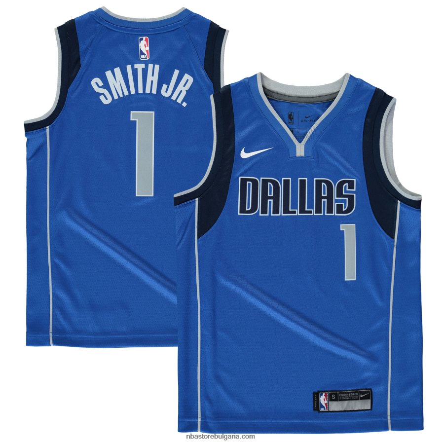 NBA JZ8F0219885 dalas mavericks dennis smith nike blue swingman фланелка