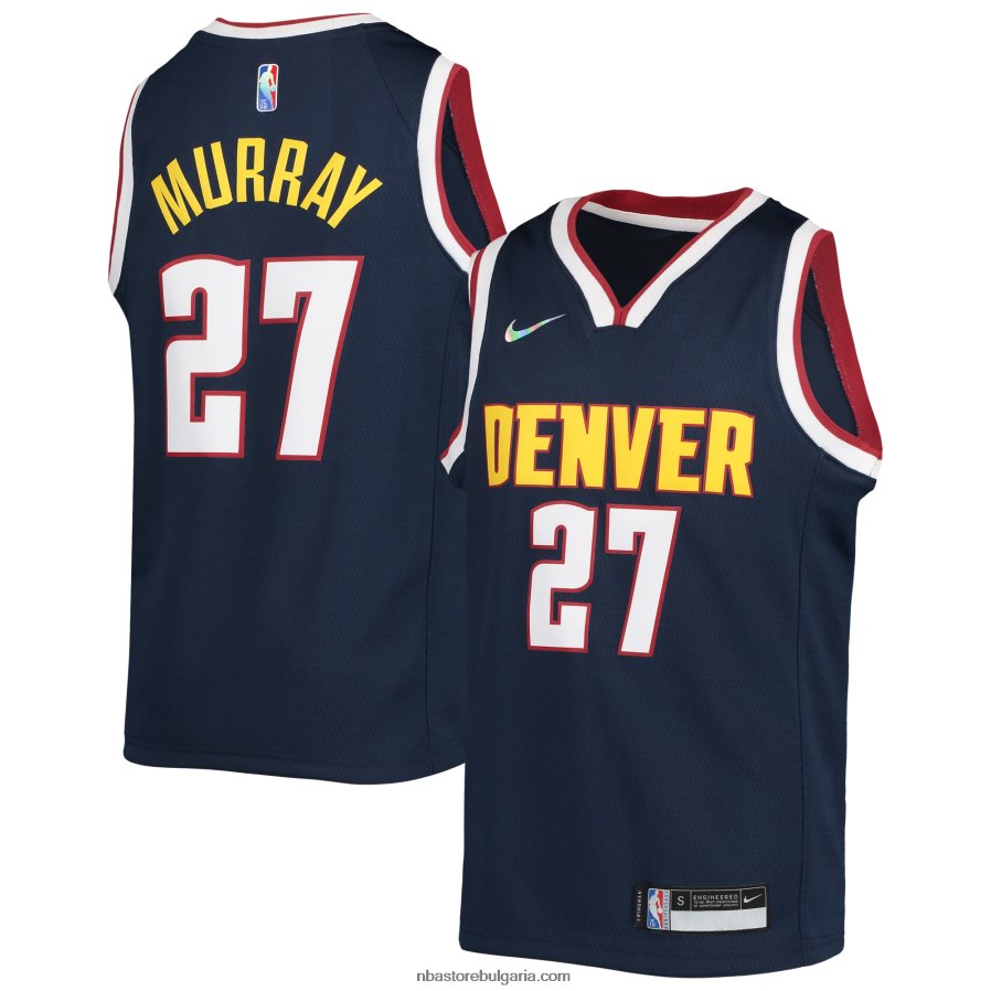 NBA JZ8F0217433 denver nuggets jamal murray nike navy diamond swingman фланелка