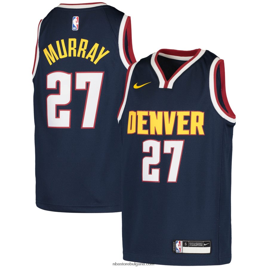 NBA JZ8F0218005 Денвър Нъгетс Джамал Мъри Nike Navy Swingman Джърси
