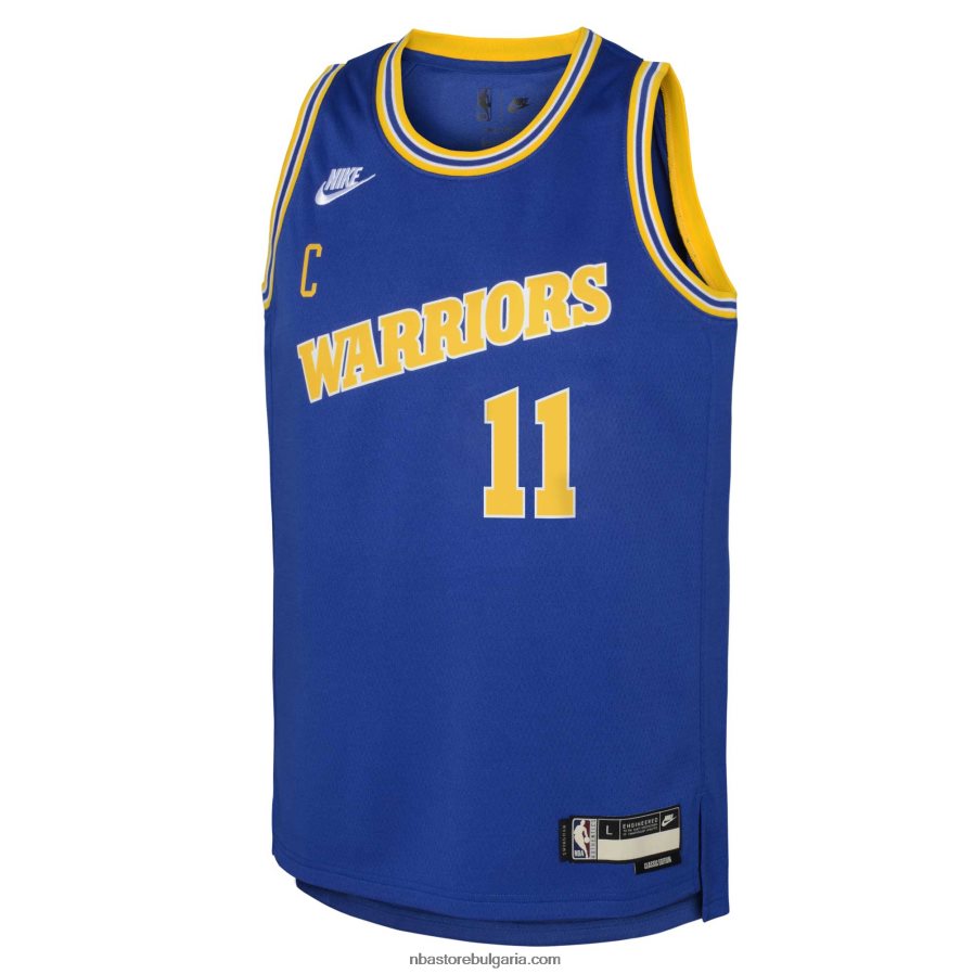 NBA JZ8F0216759 golden state warriors klay thompson nike royal swingman jersey