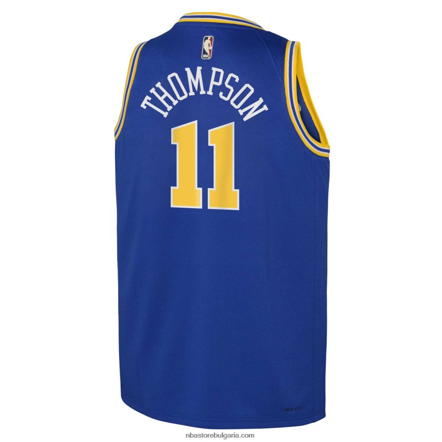 NBA JZ8F0216759 golden state warriors klay thompson nike royal swingman jersey