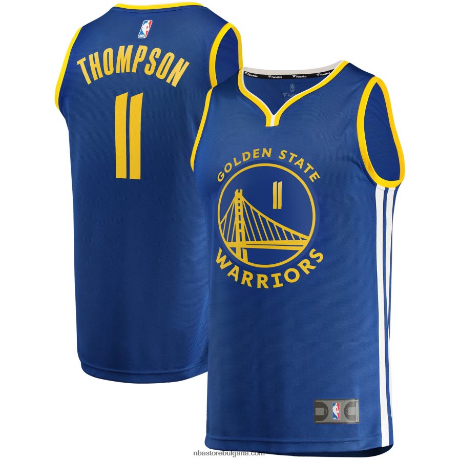 NBA JZ8F0218308 golden state warriors klay thompson royal fast break replica фланелка на играч