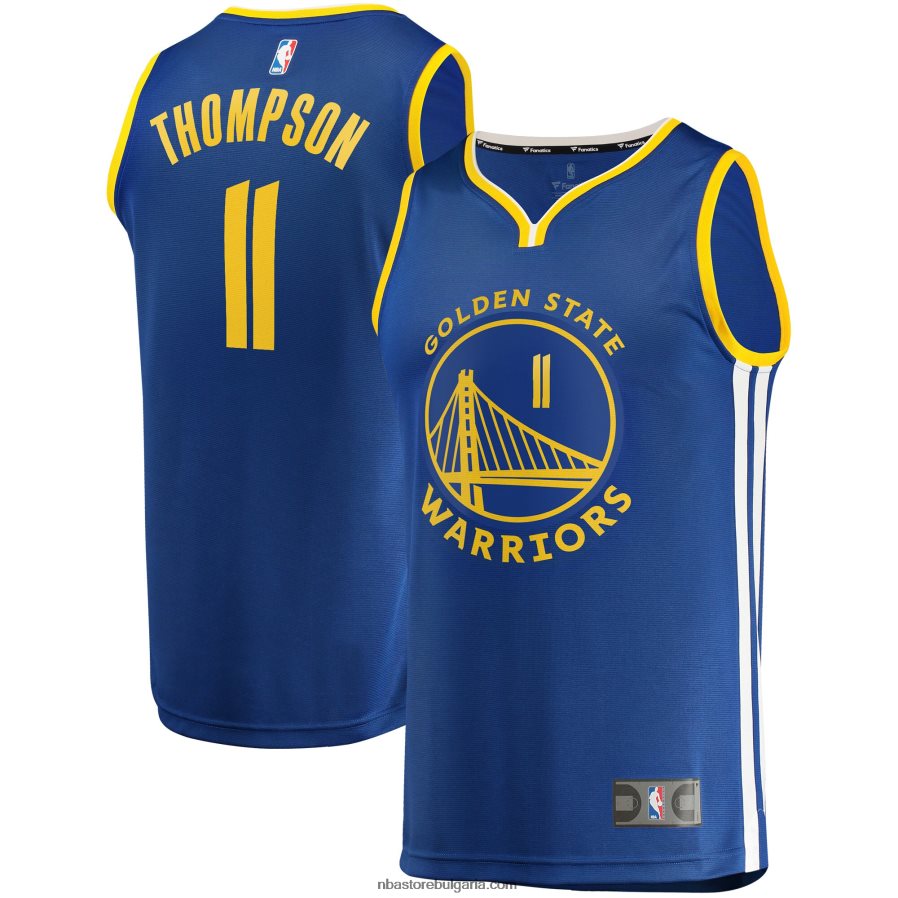 NBA JZ8F0218308 golden state warriors klay thompson royal fast break replica фланелка на играч