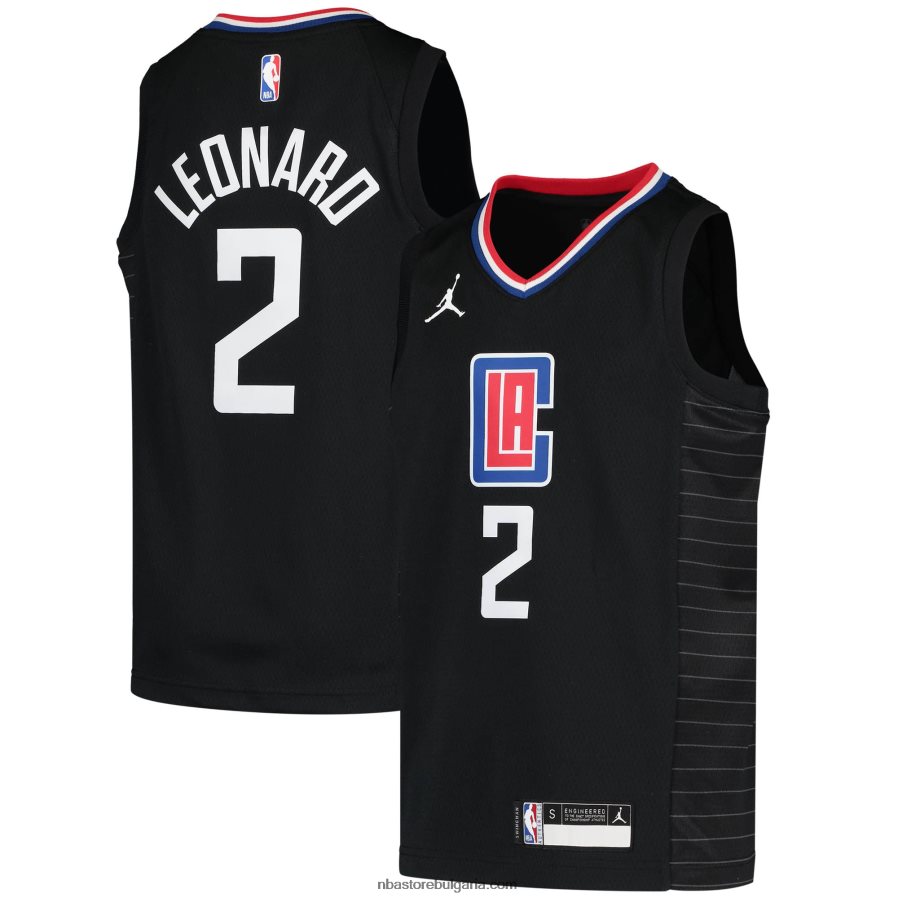 NBA JZ8F0218143 la clippers kawhi leonard jordan марка черна фланелка на суингмен играч