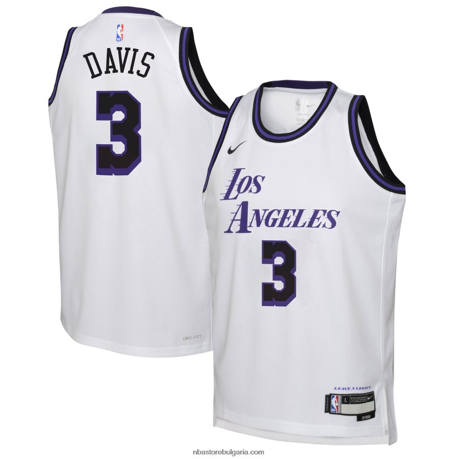 NBA JZ8F0218003 лос анджелис лейкърс антъни дейвис nike бяла фланелка swingman