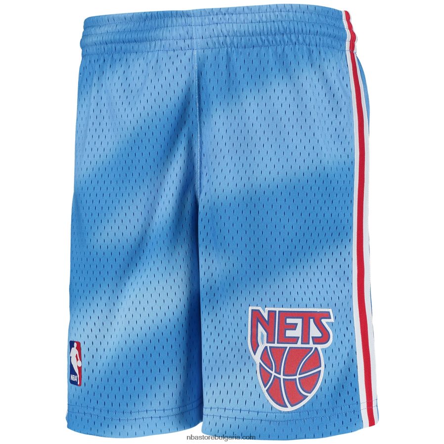 NBA JZ8F0218045 new jersey nets mitchell & ness blue hardwood classics swingman шорти