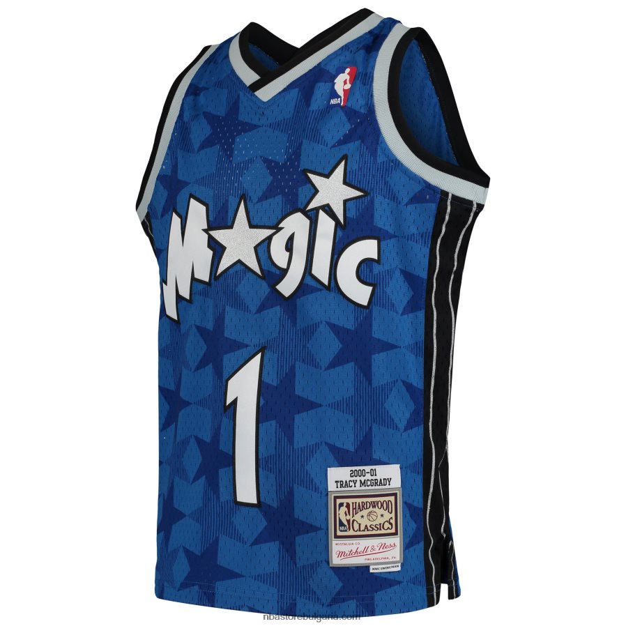 NBA JZ8F0216750 orlando magic tracy mcgrady mitchell & ness blue swingman фланелка