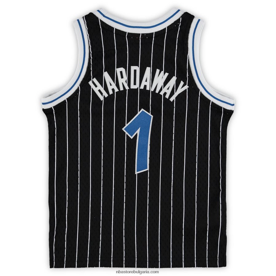 NBA JZ8F0216837 предучилищна възраст orlando magic penny hardaway black 1994-1995 hardwood classics екипна фланелка