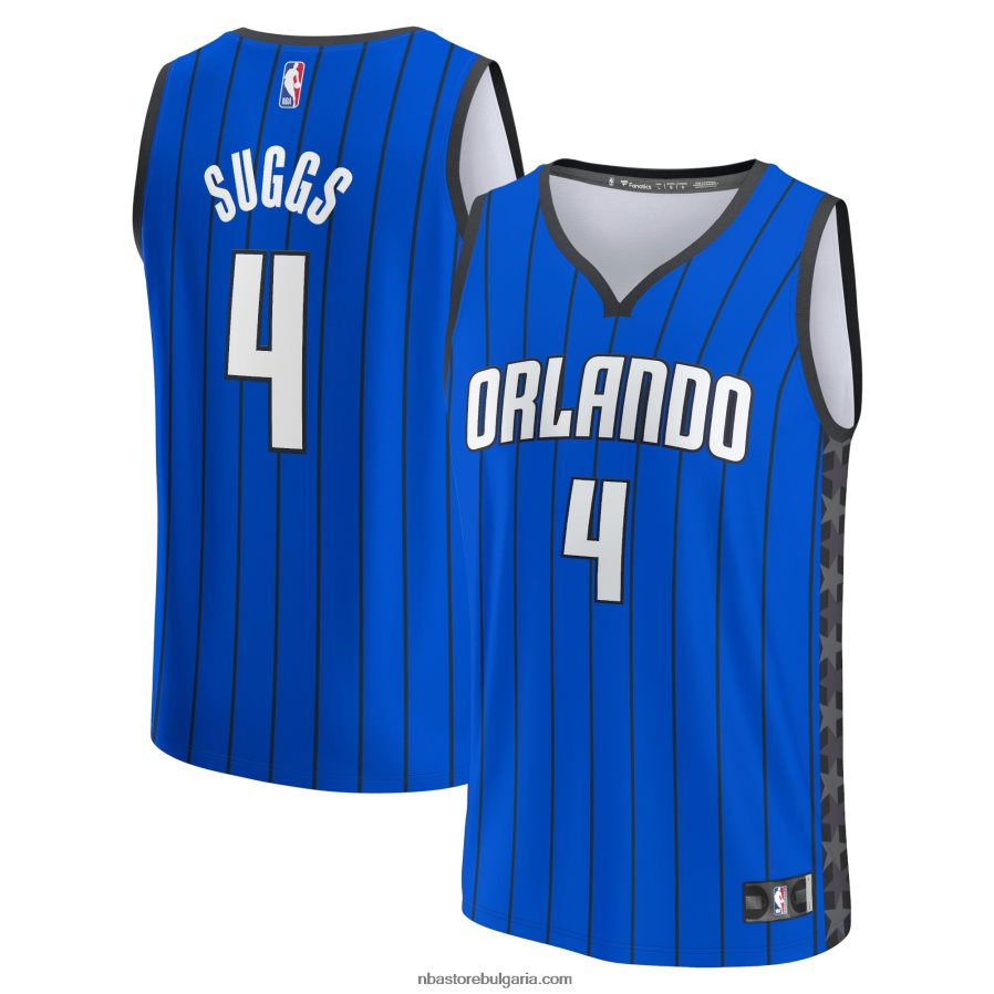 NBA JZ8F0217085 orlando magic jalen suggs royal fast break player фланелка