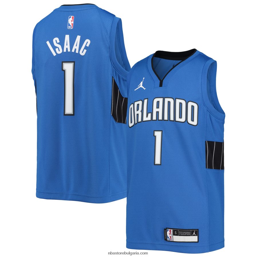 NBA JZ8F0218059 Орландо Меджик Джонатан Айзък Джордан синя фланелка на играч