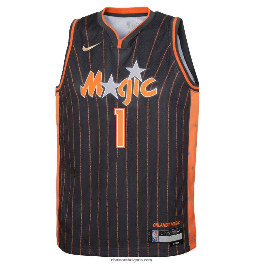 NBA JZ8F0218176 orlando magic jonathan isaac nike anthracite swingman jersey