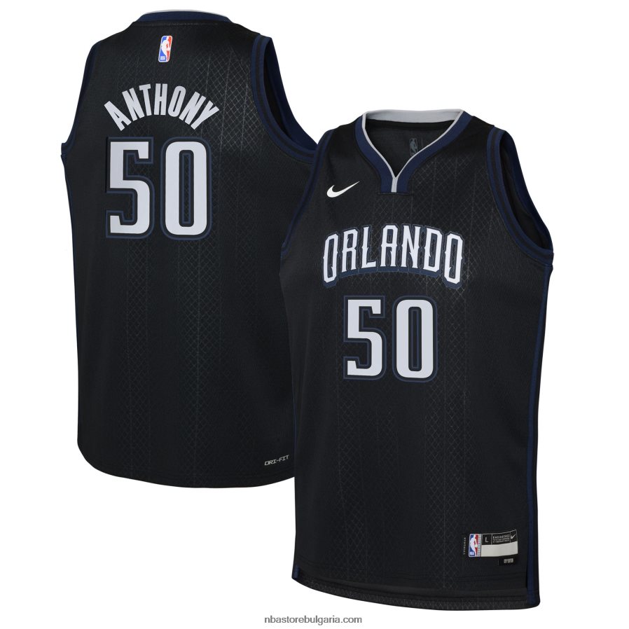 NBA JZ8F0218232 orlando magic cole anthony nike черна фланелка swingman