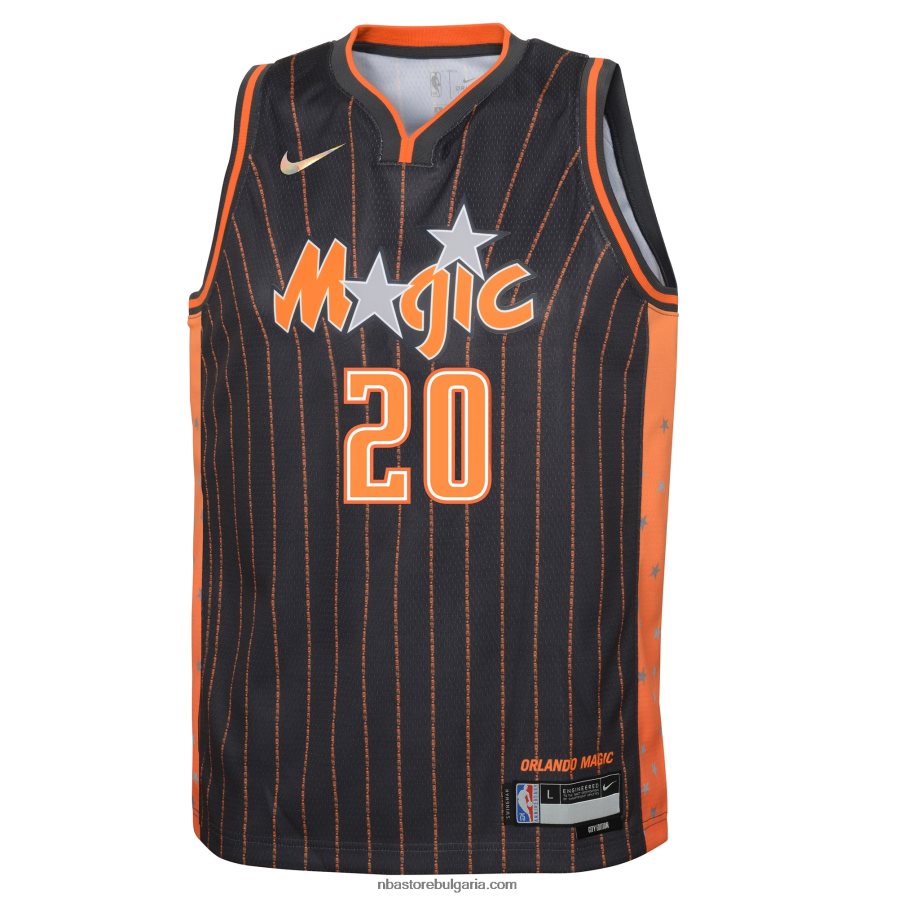 NBA JZ8F0218587 orlando magic markelle fultz nike anthracite swingman jersey