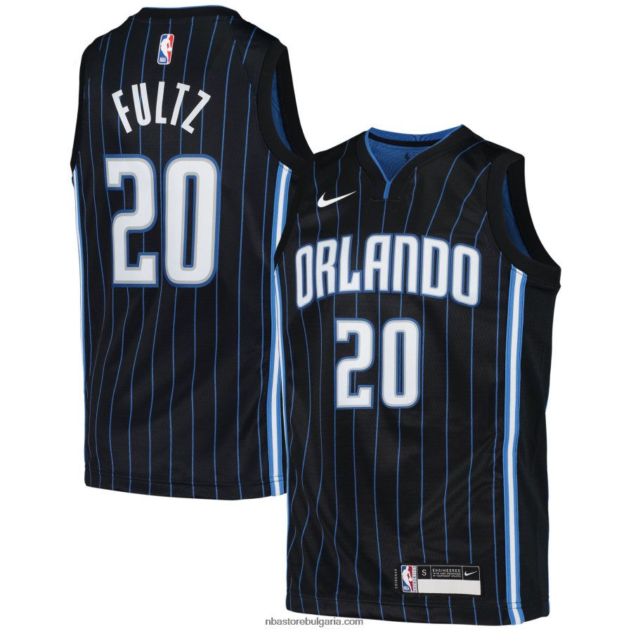 NBA JZ8F0219351 orlando magic markelle fultz черна фланелка nike swingman