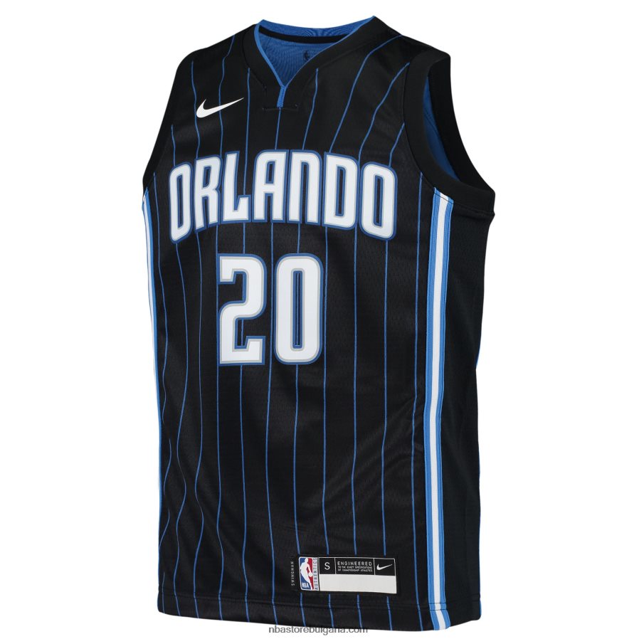 NBA JZ8F0219351 orlando magic markelle fultz черна фланелка nike swingman