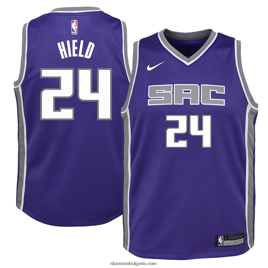 NBA JZ8F0219328 sacramento kings buddy hield nike purple swingman jersey
