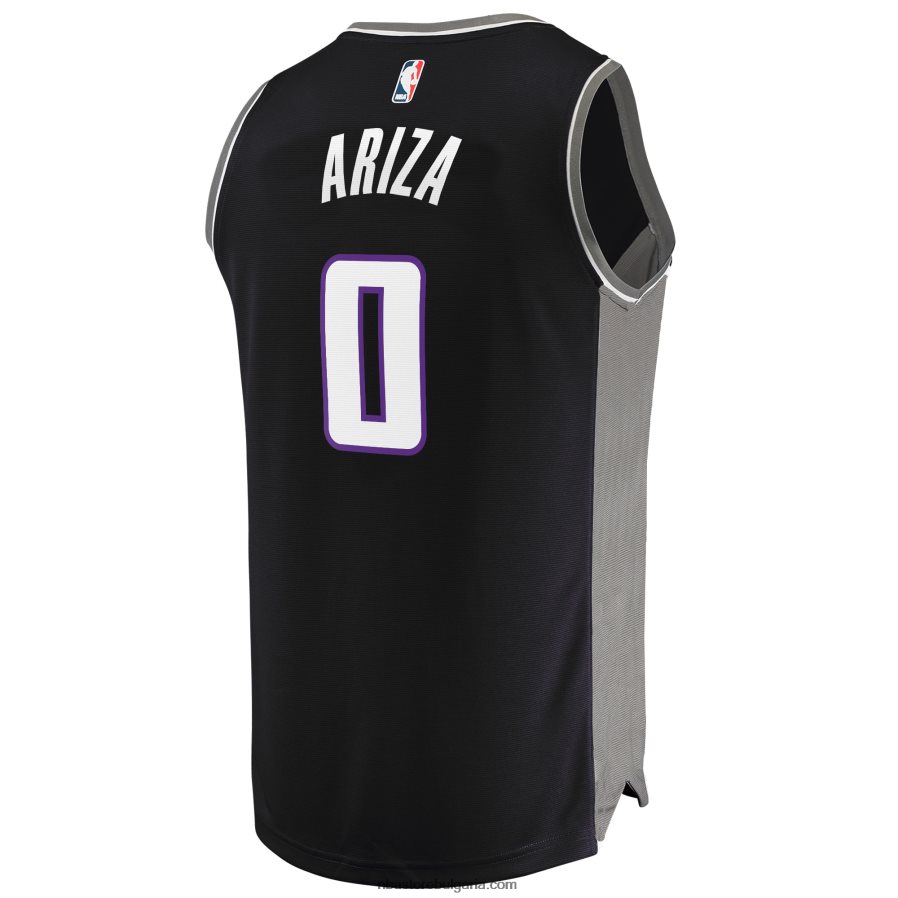 NBA JZ8F0219781 sacramento kings trevor ariza black fast break replica фланелка на играч