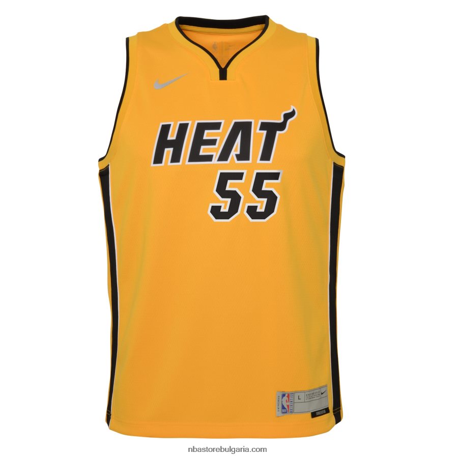 NBA JZ8F0218665 miami heat duncan robinson nike trophy gold swingman player jersey - спечелено издание