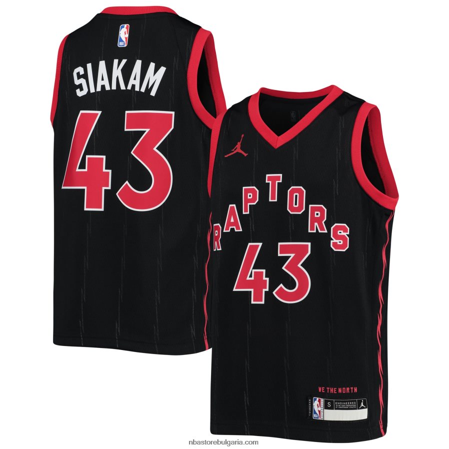 NBA JZ8F0218231 Торонто Раптърс Паскал Сиакам Джордан марка суингмен фланелка
