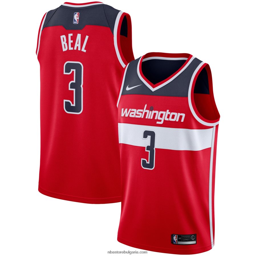 NBA JZ8F0217495 washington wizards bradley beal nike червена фланелка swingman