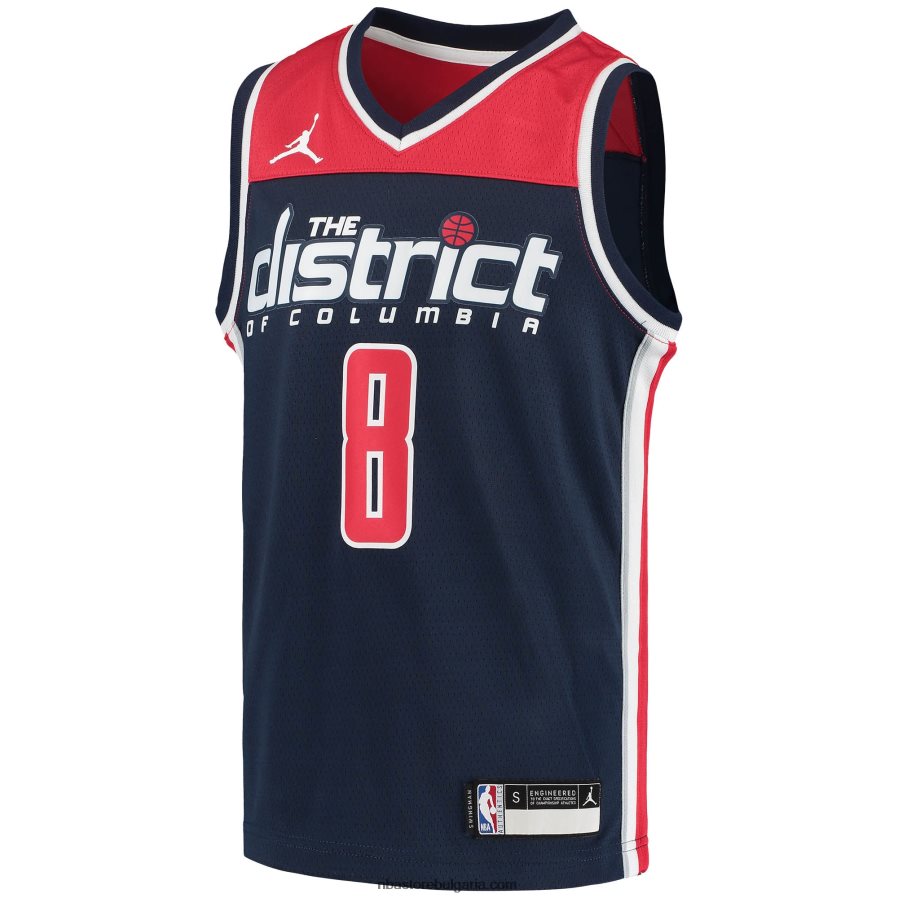 NBA JZ8F0219590 washington wizards rui hachimura jordan brand navy suwingman фланелка