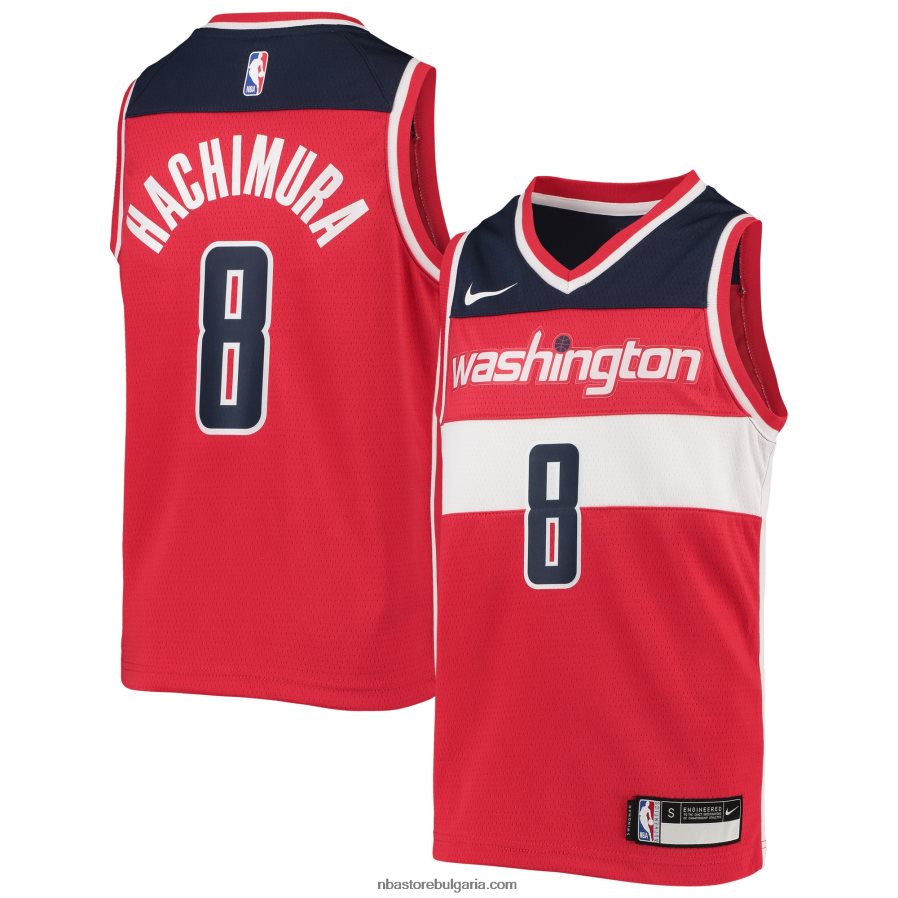 NBA JZ8F0219635 уошингтън уизардс руи хачимура nike червен екип swingman фланелка